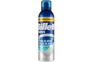 Gillette Serie Schiuma Rinfrescante Con Eucalipto Protezione Totale Anti Irritazione Per Rasoio Da Uomo 250ml