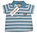 TUTTO PICCOLO "Business Ostern Easter" baby boys polo shirt stripes (blue/turquoise)
