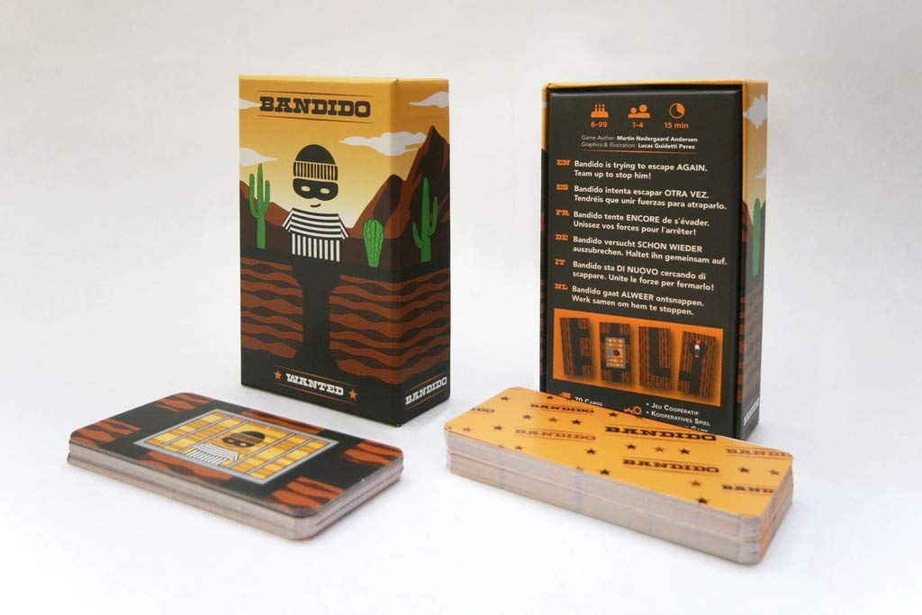 Helvetiq Bandido – Juego De Cartas Cooperativo De 15 Minutos, 1-4 Jugadores, Educativo Y Divertido Para Niños +6 Años, Ideal Para Viajes