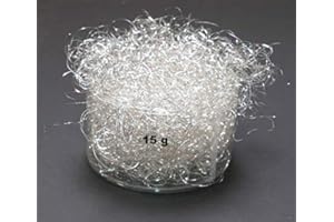 LUXTOR Unbekannt 1 Beutel Lametta Engelshaar Silber Christbaumschmuck Engelhaar Lamettahair (15, Gramm)