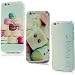 Produktbild Lanveni 3x Gemalt TPU Softcase Schutzhülle Etui Telefon-Kasten Hülle Case für iPhone 6 4,7 Zoll Shell Abdeckung Back Cover Case (Macaron + Zuckerwatte + Smile Face)