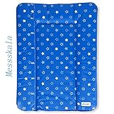 Wickeltischauflage Wickelauflage Wickelunterlage Sterne Babybett Baby 85x70cm weich Blau NEU - 3