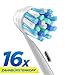 Produktbild 16 Stk. (4x4) Cross Action Ersatzbürstenköpfe kompatibel mit Oral-B elektrischen Zahnbürstengriffen. Ersatz für EB50 und andere. Voll kompatibel mit Oral-B Schwarz, Deep Sweep, SmartSeries, ProSeries, Triumph, Advance Power, ProfessionalCare, ProfessionalCare SmartSeries, Vitality Floss Action, Vitality Dual Clean, Vitality CrossAction, Vitality Precision Clean, Vitality Pro White, Vitality Sensitive, Vitality TriZone, Ersatzprodukte von ORAX® PearlClean.