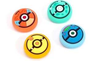 Viwind Copri levette Analogiche in Silicone per Nintendo Switch/Switch OLED Joycon,Joystick Cap Analogico,Joystick Thumb Grip Caps Cover,Accessori Kawaii Animal Cartoon per NS Switch Lite-Ball(Type A)