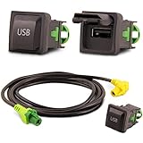 Interruptor USB para conexión a radio de coche, para smartphone, MP3, USB Stick, etc Por ejemplo a conectar
