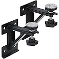 A-KARCK Undermount Sink Brackets for Narrow Cabinet, Sink Repair Kit with Black Coating Prevent Rust, 13 GA Steel Effectively Share Sink Weight(2 PCS)