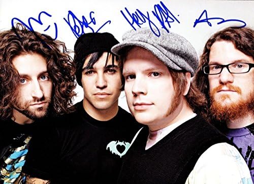 Fall Out Boy Autographed Signed 21cm x 29.7cm A4 Photo Poster