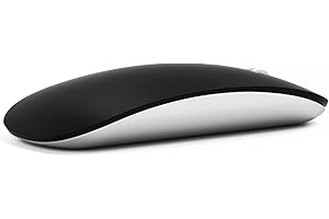 Uiosmuph U30 Mouse Wireless Bluetooth, Ricaricabile Mouse Wireless (BT5.1+ BT5.1+ USB) Silenzioso Mouse Senza Fili per Laptop/MacBook/Android/PC/Mac (Sabbia Nero)