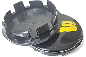 GÉNERIC 4 Stück Auto Radnabenkappen Radnabenabdeckung Nabendeckel, für BBS 56MM 60MM 65MM 68MM Nabendeckel Felgendeckel Schmücken Zubehör,65mm-black-Gold