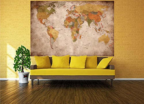 Affiche-vue-usage-Dcoration-murale-carte-gographie-mondiale-atlas-continental-map-d-une-ecole-ancienne-mur-deco-Poster-mural-Image-by-GREAT-ART