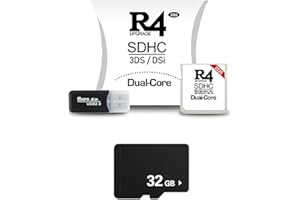 TCBSTONE 2025 Nuova versione Scheda di memoria per videogiochi Adattatore Lavorare su DS DSI DSIXL 2DS 2DSXL 3DS 3DSXL Collega e usa (White+32TF Card)