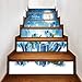 Produktbild LCYCN 6Pcs/Set Christmas Snowman Geschenke Fliesen Treppen Risers Aufkleber Set-Treppe Decals Abnehmbare Wasserdichte Wand Tapete Für Weihnachtsdekoration,M