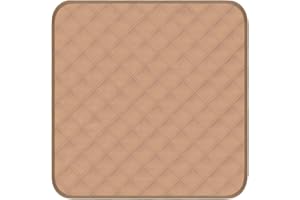 GRUENERDE Waschbare Inkontinenz Stuhlauflage Saugfähige Wasserdicht Sitzauflage Inkontinenzunterlage 53X55cm Beige