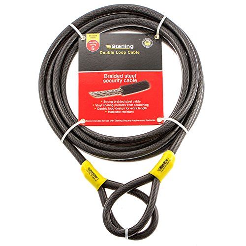 Cable de Doble Bucle de Sterling, Negro, 129C