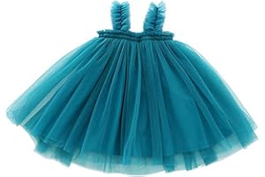 Ugitopi Abito da Bambina Senza Maniche Tulle per Bambina Taglia 9-36 Mesi