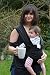 Baby Slings Carrier Natural Cotton Original Baby Wrap | Multiple Positions Soft and Lightweight Sling for Newborn Infants from Birth | Black