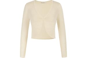 GRACE KARIN Damen Strickjacke Langärmelig Cardigan Elegant Business OL Boleros