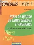 Image de Chimie - PCEM1 PH1 - Rappel de cours, QCM et QROC corrigés