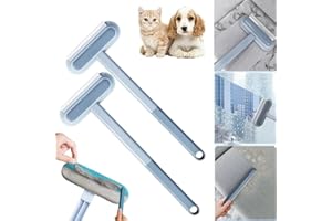 LYOVEU multifunctional pet hair remover,4-in-1 Multifunctional Hair Removal Brush,Pet Hair Removal Broom,brush cleaner removable,Hair Remover for Carpet,Pet Hair Removal Tool for Carpet Car Glass -2pcs