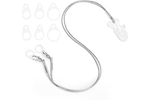 FILFEEL Sujetador Auxiliares Auditivos Audífono Práctico Cuerda Antipérdida Amplificador De Sonido Audífonos Para Niños Correa Colgante 36cm / 14.2in