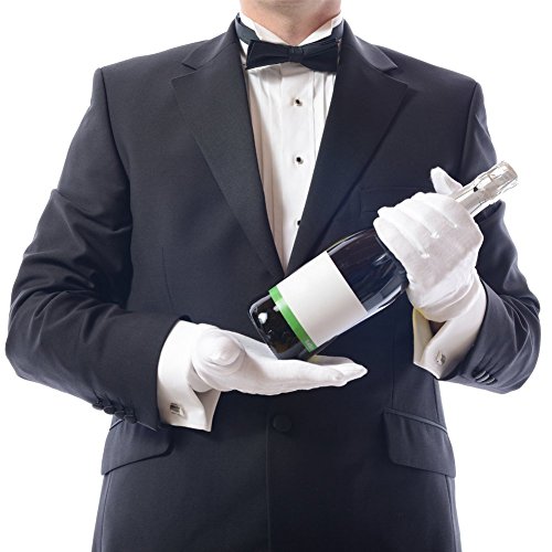 Tily 12 Paar 100% Baumwolle Allgemeine Zwecke Feuchtigkeitsspendende Futter weiß Handschuhe Beauty - 7