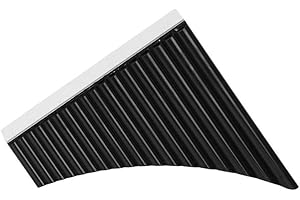 Panflöte,KOCAN 18 Pfeifen Panflöte C-Ton Panflöte Panflöte mit Mundstück Blasinstrument für Schüler Anfänger mit Tragetasche