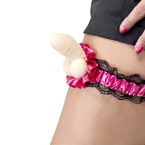 MagiDeal Hen Party, Spitze Strumpfbänder, Willy Form, Junggesellinnenabschied Zubehör - 3