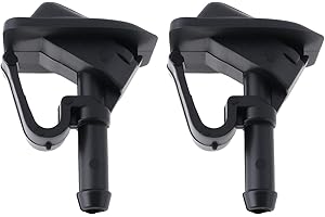 Briny River 2 Pezzi Ugello Lavavetri Parabrezza Spruzzo Tergicristallo Parte Di Ricambio 55156728AB Compatibile Con Jeep Wrangler JK 2002-2012