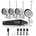Produktbild Funlux 4 Kanal 1080p HDMI kabelloses WLAN Überwachungssystem mit 4 echten 720p HD Überwachungskameras, IP65 wetterfest, Bewegungsmelder, ohne HDD