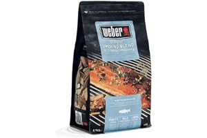 Weber Rökflis (700g Förpackning) - för fisk & skaldjur, en blandning av löv- och fruktträd, EU-produkt, hållbart framställt, FSC-certifierat trä (FSC Mix) (17665)