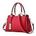 Produktbild TianWlio Handtasche Damen Mode Lichee Pattern Umhängetasche Umhängetasche Umhängetasche rot