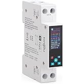 TONGOU WiFi Electric Consumption Meter, 1P+N/ 240VAC Color LCD Display Built-in WIFI Smart Switch Energy Meter, Compatible wi
