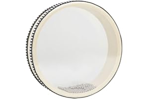 Alnicov Tambor de Ola de mar de 6 Pulgadas, Cuenta de Ola, Tambor de océano, jingles Transparentes, Regalo de percusión, Instrumento de Juguete Educativo Musical