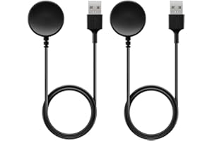 Austuo 2-Pack Compatible with Samsung Galaxy Watch 6/6 Classic/ 5/5 Pro / 4/4 Classic / 3 Charger,Wireless Charging Cable for Samsung Galaxy Watch Active/Active 2-100cm