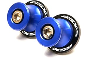 VSKTE Convient pour Suzuki GSXS750 GSXS1000 F-ABS GSXS 750 1000 125 150 Accessoires de moto CNC M8 Bras oscillant Support à vis Bobines Bras oscillant Bobines (couleur : B Bleu)