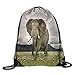 Produktbild Drawstring Backpack Insulated Cooler New Style Sack Bag Animals Elephant Big Ears Cute Beam Bags
