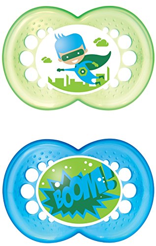 MAM 6+ Months Yummy Soothers (Blue) (2-Pack)