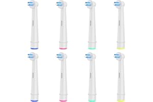 BETTERCHOI 8pcs Interspace Toothbrush Heads, Compatible with Braun Oral B Electric Toothbrushes for Cleaning Crevices, Bridges and Implants.