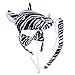Produktbild LUOEM Kinder Tier Köstüm Set, Tier Stirband Schwanz und Party Krawatte Fasching Cosplay Fotografie Kostüm Zubehör 3 Stücke (Zebra)