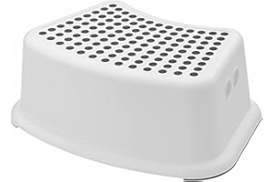 SAVEX Plastic Child Foot Step Stool Non-Slip Cover on Top For Children Practical Non-Slip Toilet Step, Multiuse Booster Step, Toddler Potty Training (Grey)