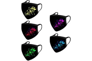 Romantic 5PC Enfants Visage Màsc Enfants Coton Bouclier Bouche Lavable Réutilisable Facemãsks Extérieur