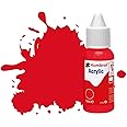 Humbrol Model Paint - DB0019 No 19 Red - Gloss (14ml) , Acrylic Paints for Models, Plastic, Metal, Wood, Glass, Ceramics and More, Acrylic Touch Up Paint - Hobby Paint Bottle for Craft Kits