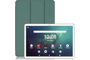 niuniutab Tablette Android,Tablette10 Pouces,16 Go de RAM 128 Go de ROM (256 Go Extensible),Caméra 2MP+ 8MP，2.5D IPS 800x1280 FHD，Grande Batterie Tablette Tactile.(Argent)
