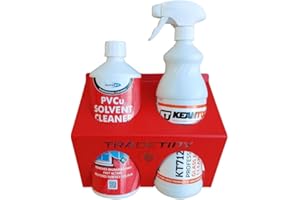 Tradetidy Glass/Solvent PVCU Cleaner Holder - Ideal for Vans, Garages, Workshops - Made from Steel