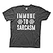Produktbild The Big Bang Theory Immune to Sarcasm Herren Anthrazit T-Shirt | XXL