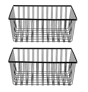 NEUN WELTEN Klassischer Draht-Aufbewahrungskorb, 32 x 24 x 15 cm, für