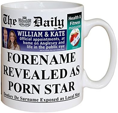 Personalised The Daily Porn Star Mug (female)