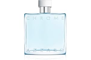 AZZARO Chrome - Eau De Toilette Homme - Hespéridé Aquatique Boisé - Feuilles de Maté, Bergamote & Musc Transparent - Tenue Longue Durée - Spray Vaporisateur