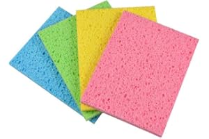 Paris Prix - Lot De 4 éponges Multi-usages 15cm Multicolore