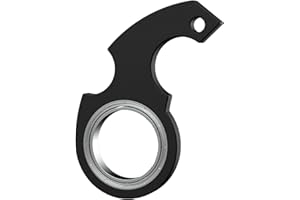 PW TOOLS Keychain Spinner | for Karambit Spinner Schlüsselanhänger | for Fidget Spinner Schlüsselanhänger | for Ninja Spinner Schlüsselanhänger | Key Spinner Finger Spinner, Schwarz